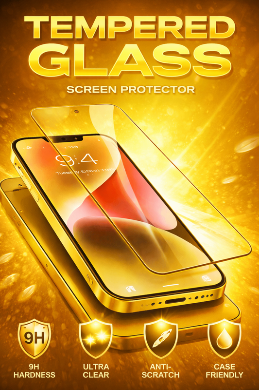 iPhone 16 Pro Max Tempered Glass Screen Protector – Full Coverage 9H
