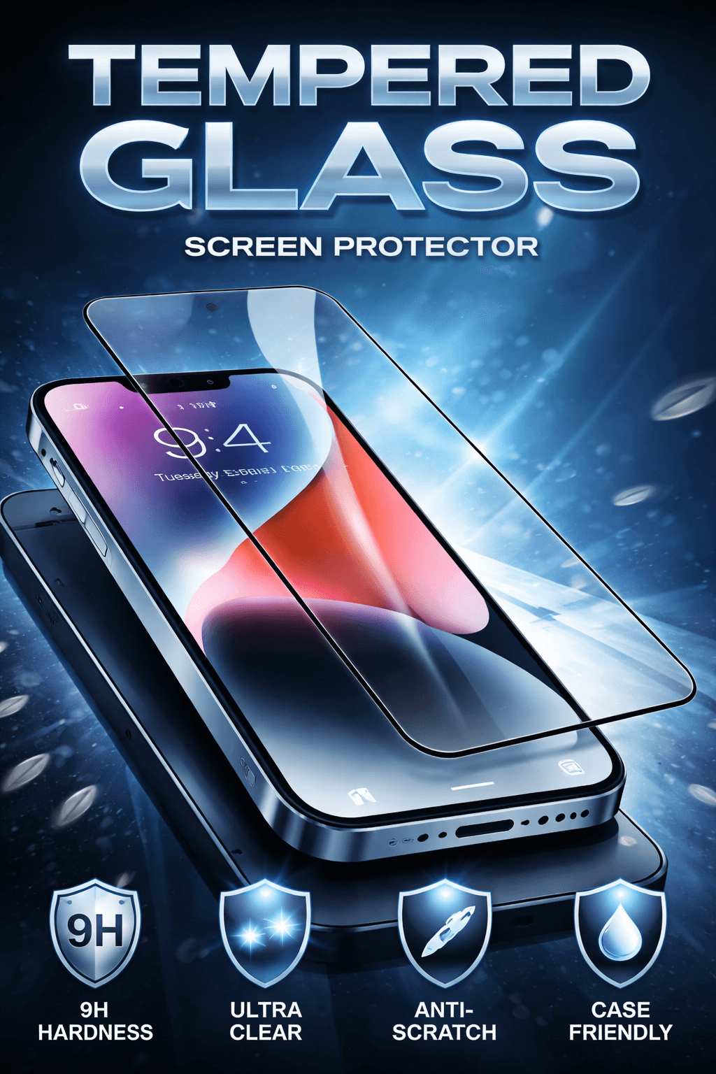 Premium iPhone 17 Pro Max Screen Protector – 9H Hardness
